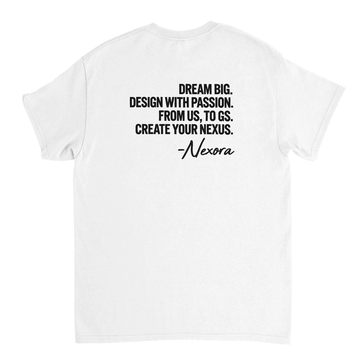 Camiseta con frase inspiradora Nexora - Nexora